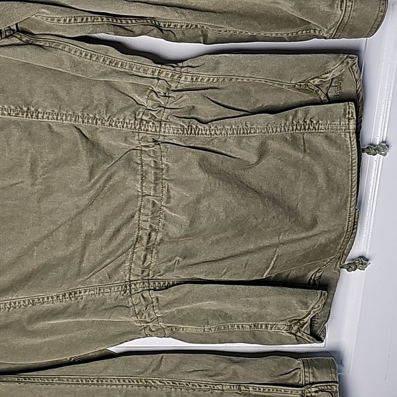 Lucky Brand XS olive green cinch waist bomber jacket - Picture 11 of 16
